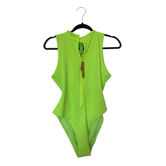 SKIMS Neon Green One Piece Swimsuit - Picture 2 of 9